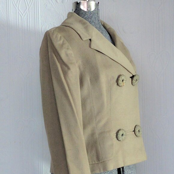 60's cashmere and silk Lord and Taylor Seymour Fox cropped Jacket small/medium - Picture 2 of 5